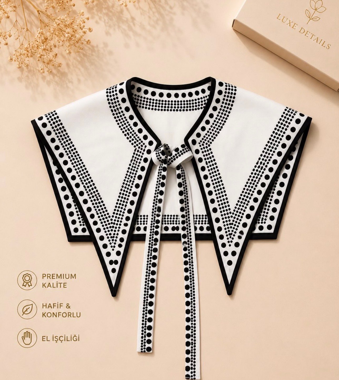 KOREA'N YAKA-retro puanlı  model
